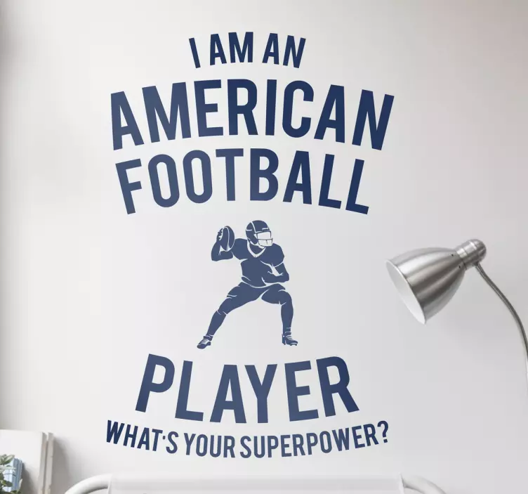 Fotball klistremerke amerikansk fotball - Tenstickers