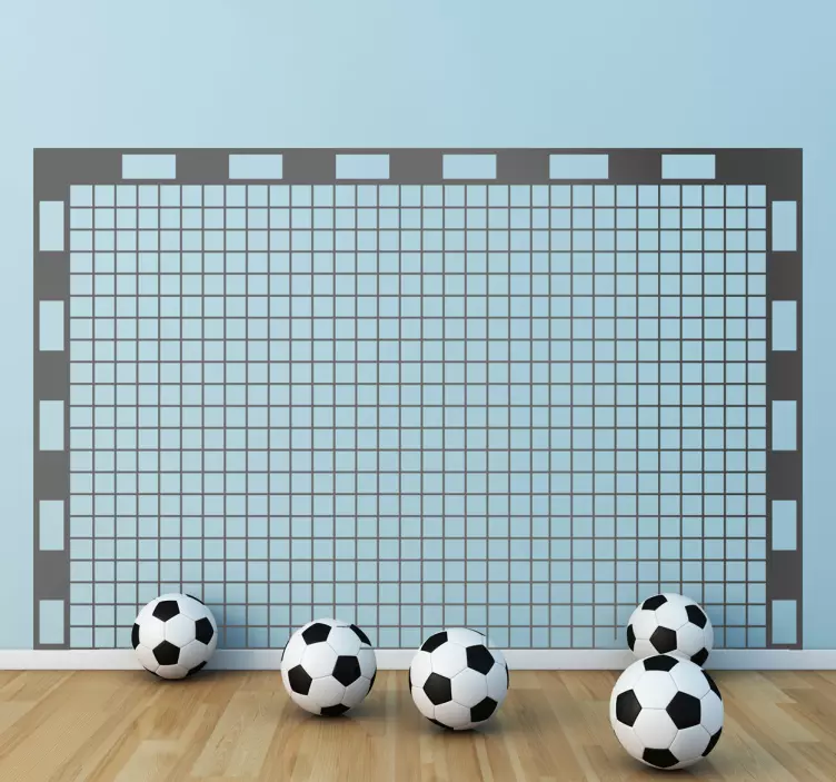 Wallstickers fotballmål til barn - Tenstickers