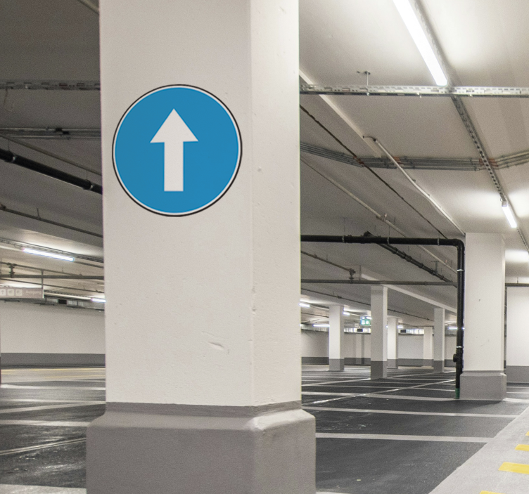 Fremover veiskilt klistremerke - Tenstickers