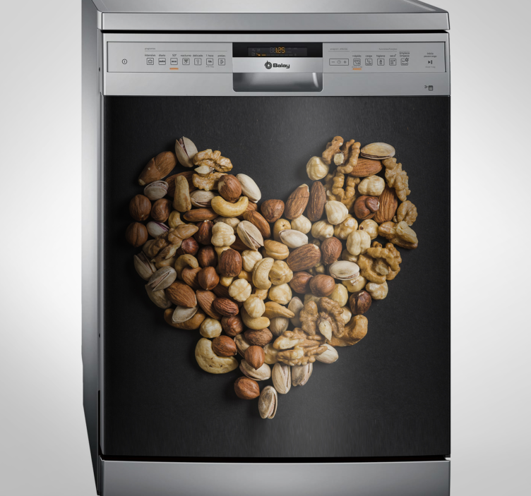 Frukt og nøtter oppvaskmaskin for klistremerke - Tenstickers