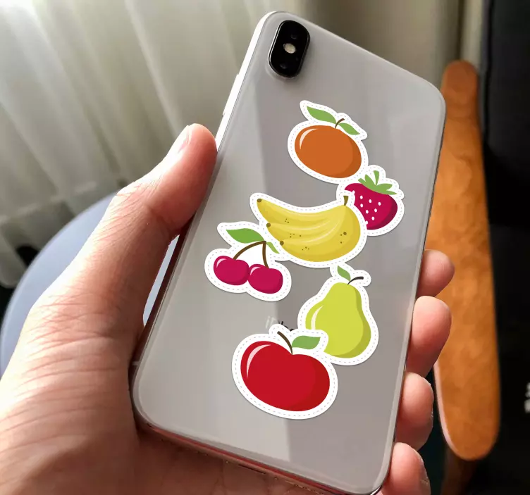 Frukt sett iphone klistremerker - Tenstickers