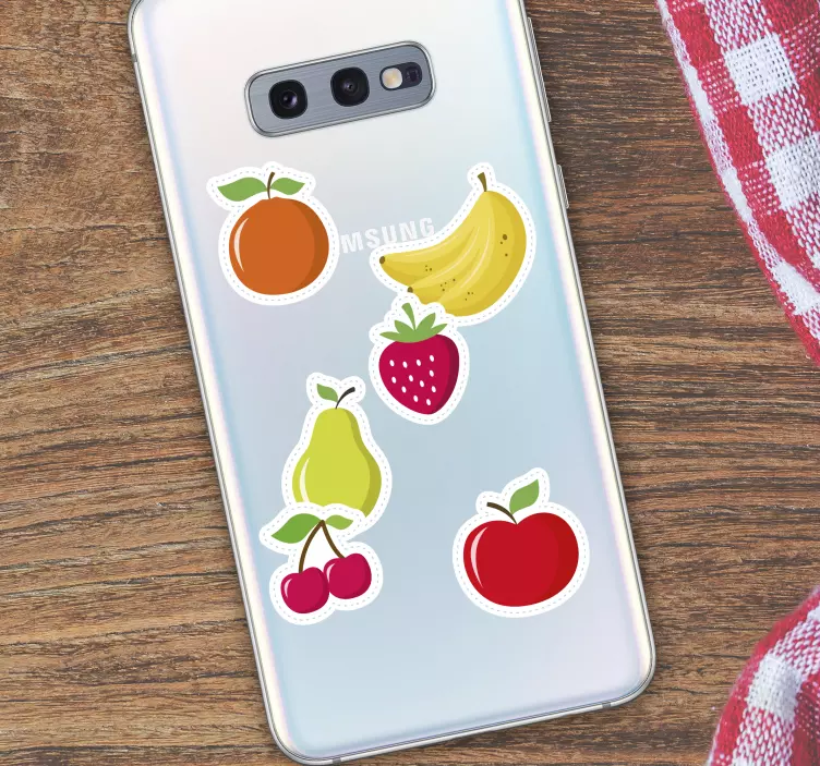 Frukt sett samsung telefon klistremerke - Tenstickers