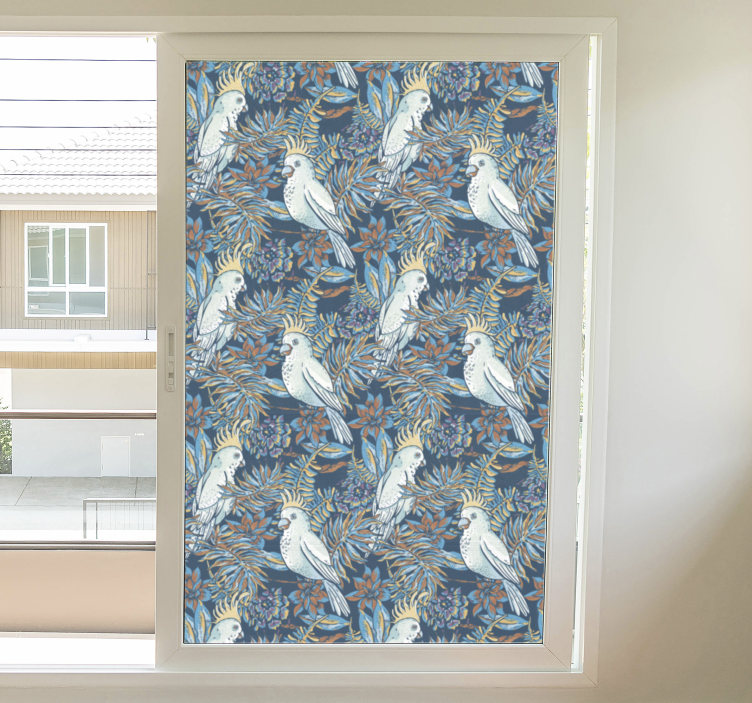 Vindu klistremerke til fugler og blomster - Tenstickers