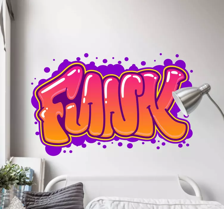 Funk graffiti vegg klistremerke - Tenstickers