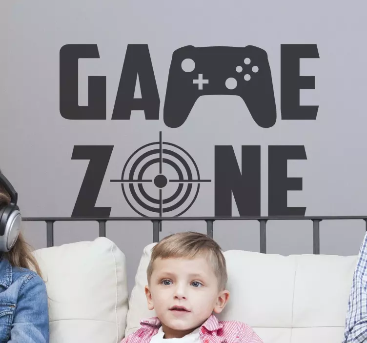 Gamer zone videospill klistremerke - Tenstickers