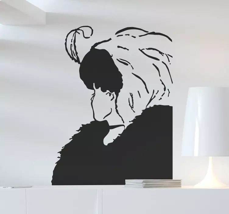 Gammel eller ung kvinne vegg klistremerke - Tenstickers