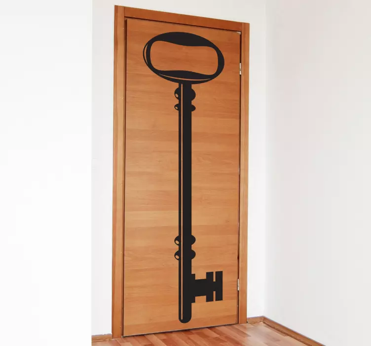 Gammel låse nøkkel dør klistremerke - Tenstickers