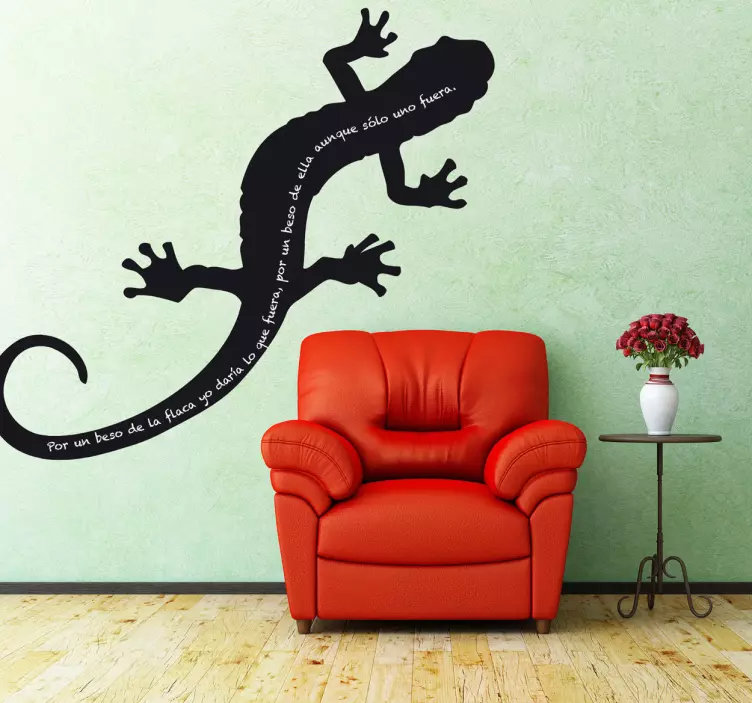 Gecko wall art tavle klistremerke - Tenstickers