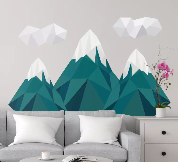 Geometrisk design natur wallstickers - Tenstickers