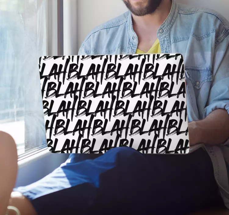 Gjentatte frasemønster bærbar klistremerke - Tenstickers