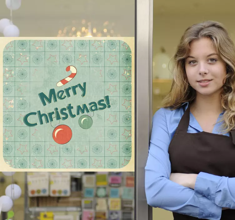 God jul plakat dekal - Tenstickers