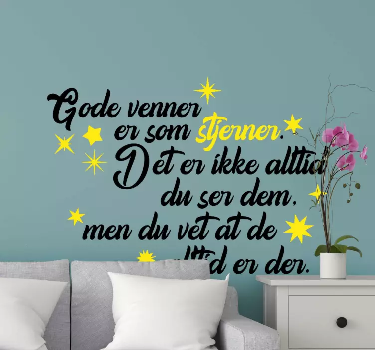 Gode venner er som stjerner - Tenstickers