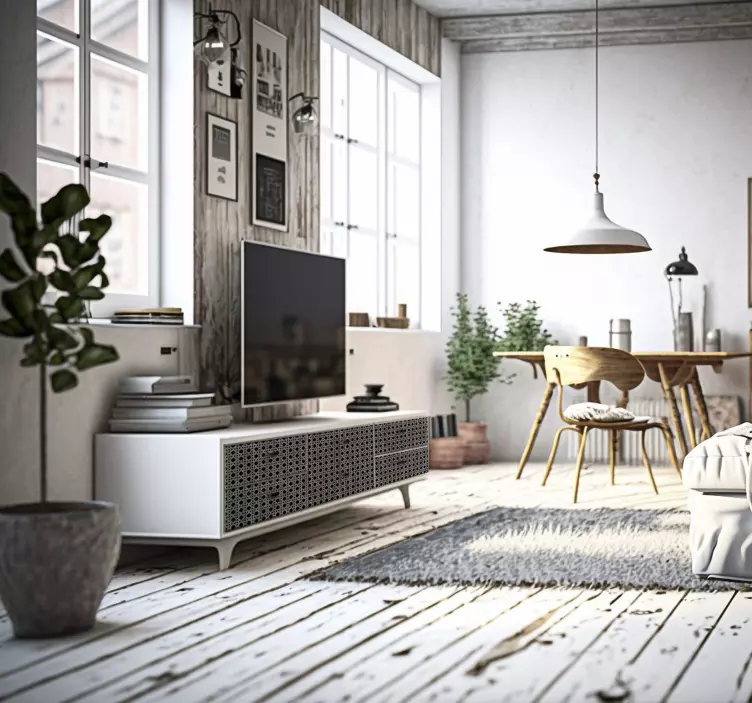 Grå cannage møbler klistremerke - Tenstickers