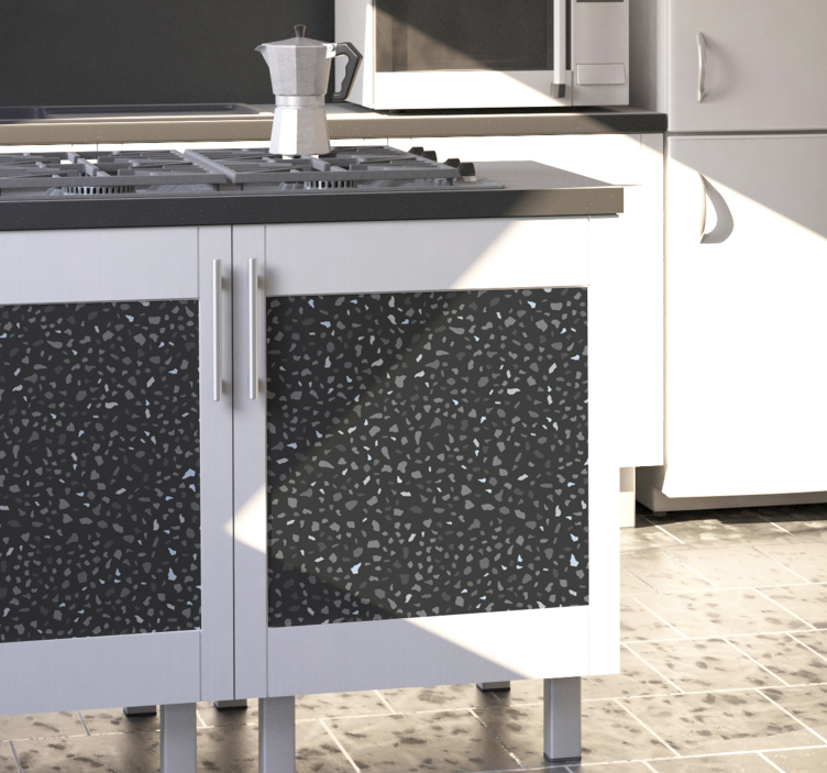 Klistremerke av grå steinmøbler - Tenstickers