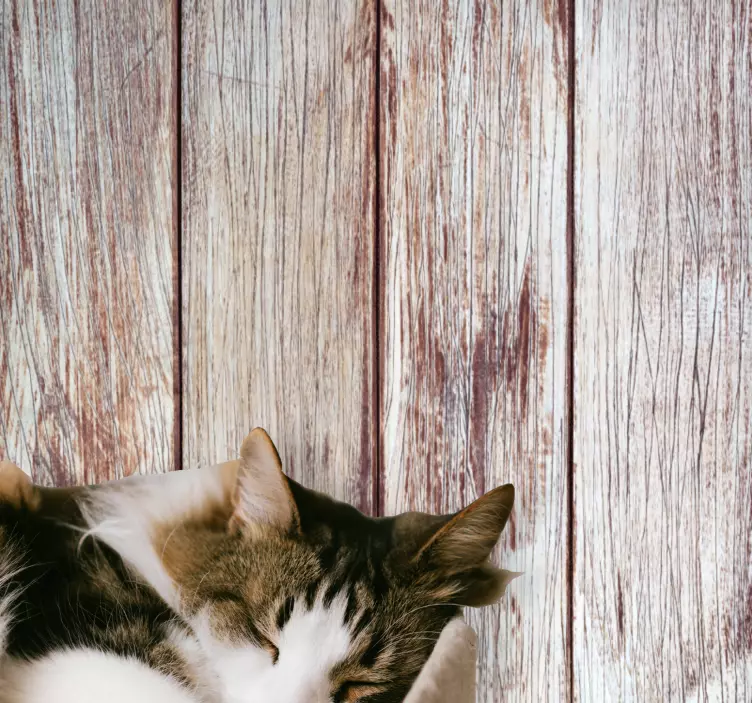 Grå treplanker klistremerke dyr - Tenstickers