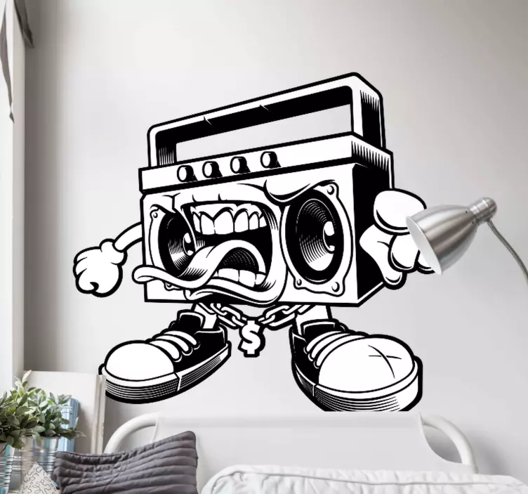 Graffiti boombox klistremerke pakke - Tenstickers