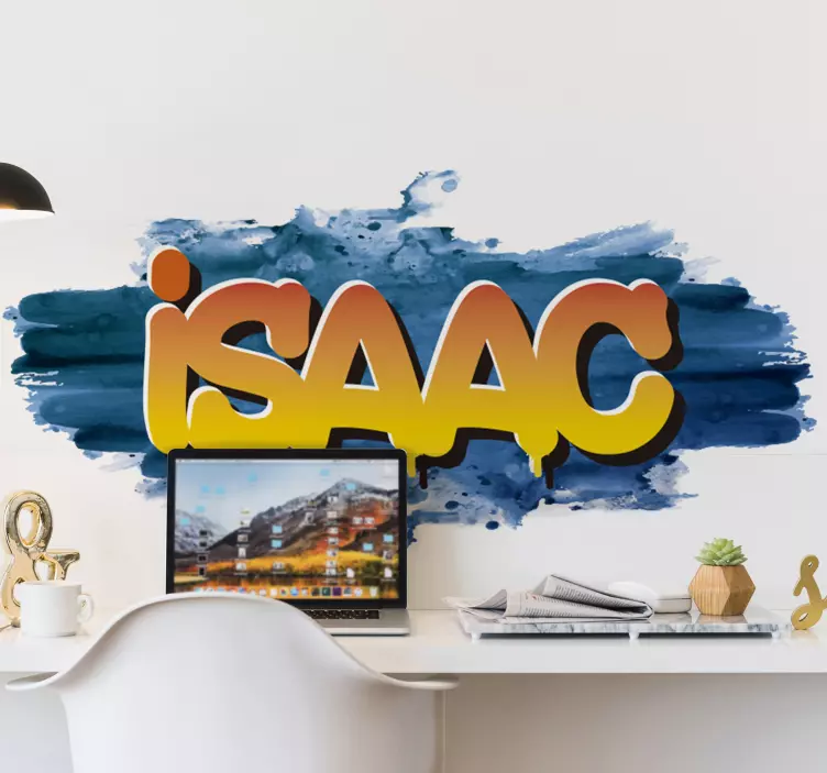 Graffiti navn akvarell urban klistremerke - Tenstickers