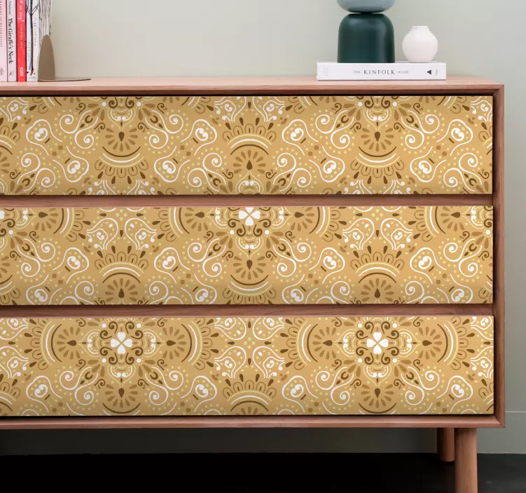 Grasiøst botanisk motiv klistremerke møbler - Tenstickers