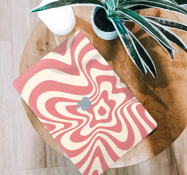 Groovy bølge abstrakte klistremerker - Tenstickers