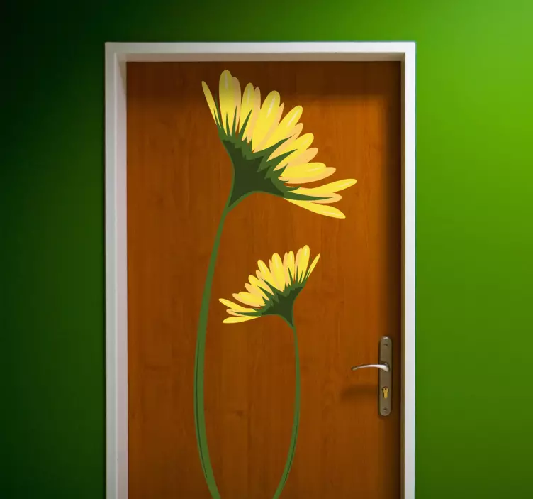 Gult tusenfryd dekal - Tenstickers