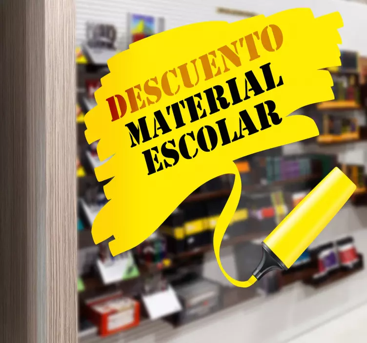 Gult tusj vinyl banner - Tenstickers