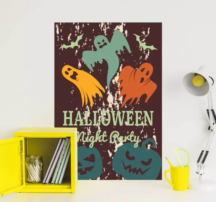 Spøkelsesaktige halloween-spøkelser Halloween klistremerker - Tenstickers