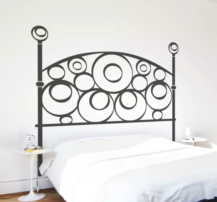 Halvsirkel vinyl hodegjerde klistremerke - Tenstickers