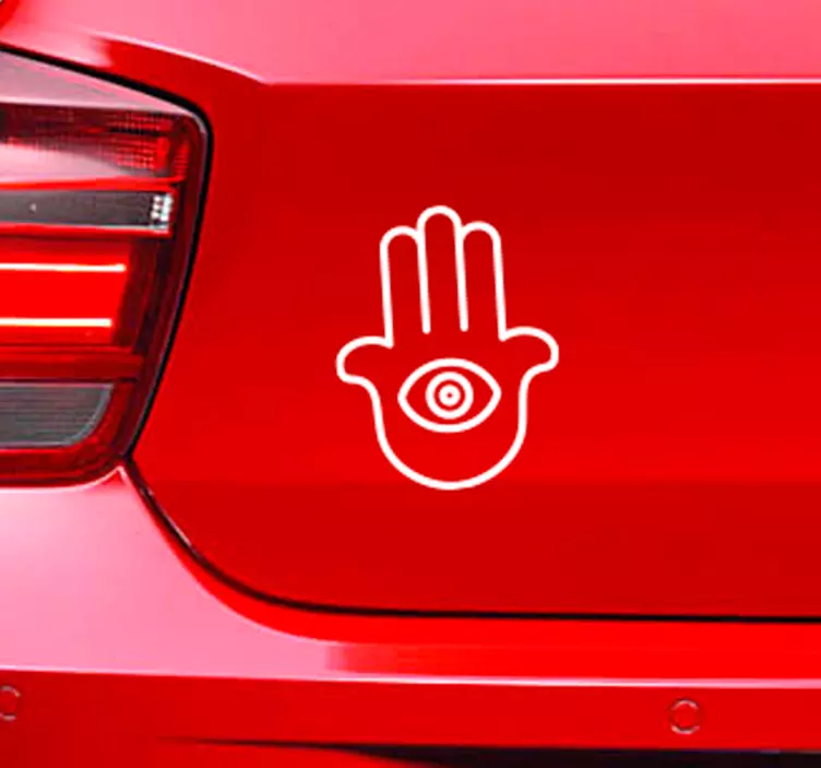 Hamsa symbol åndelig bil klistremerke - Tenstickers