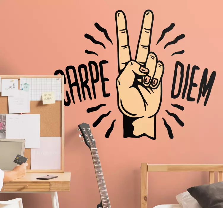 Håndsymbol fred klistremerke dyr - Tenstickers