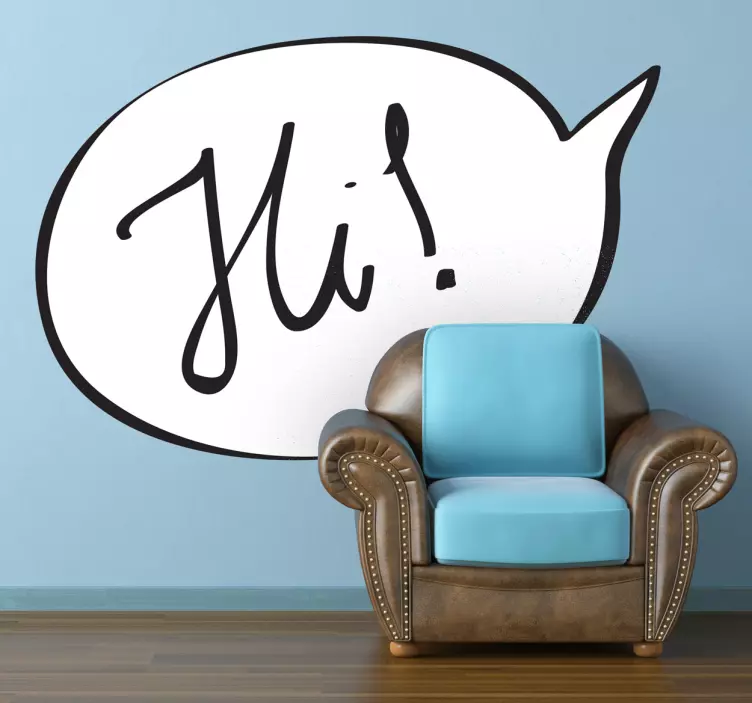 Hei komisk tekst klistremerke - Tenstickers