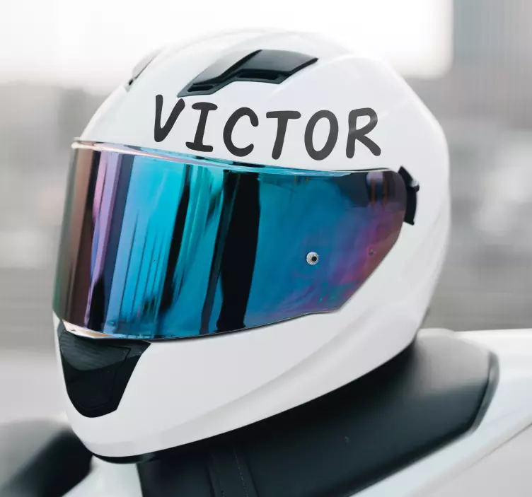 Hjelmnavn dekal til mc - Tenstickers