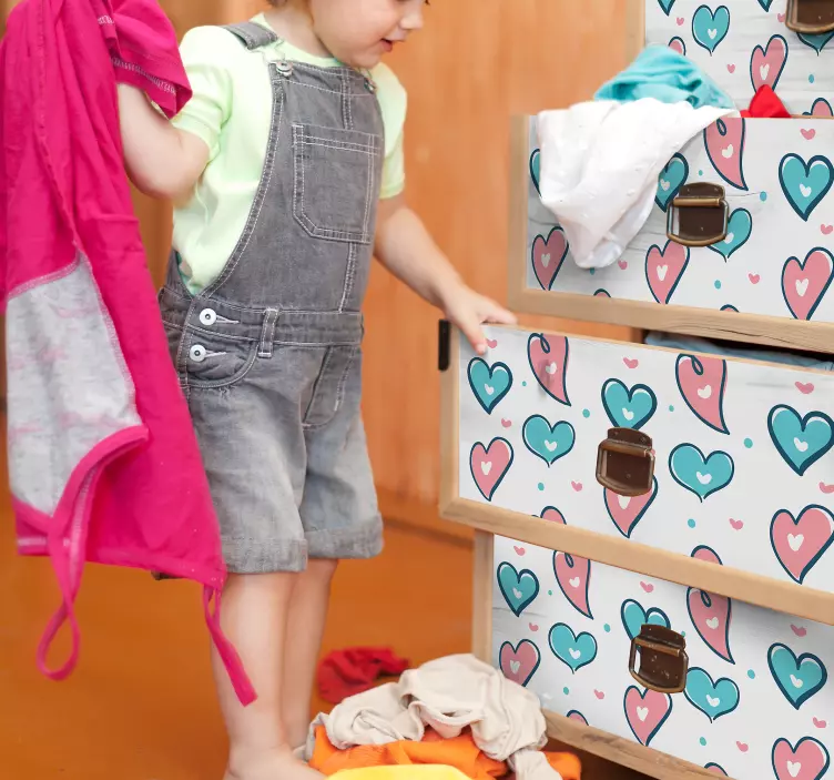 Hjerte tegninger kjærlighet klistremerke - Tenstickers