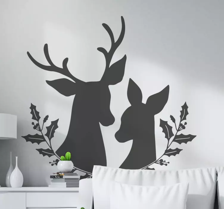 Hjort med krans vilt dyremerking - Tenstickers