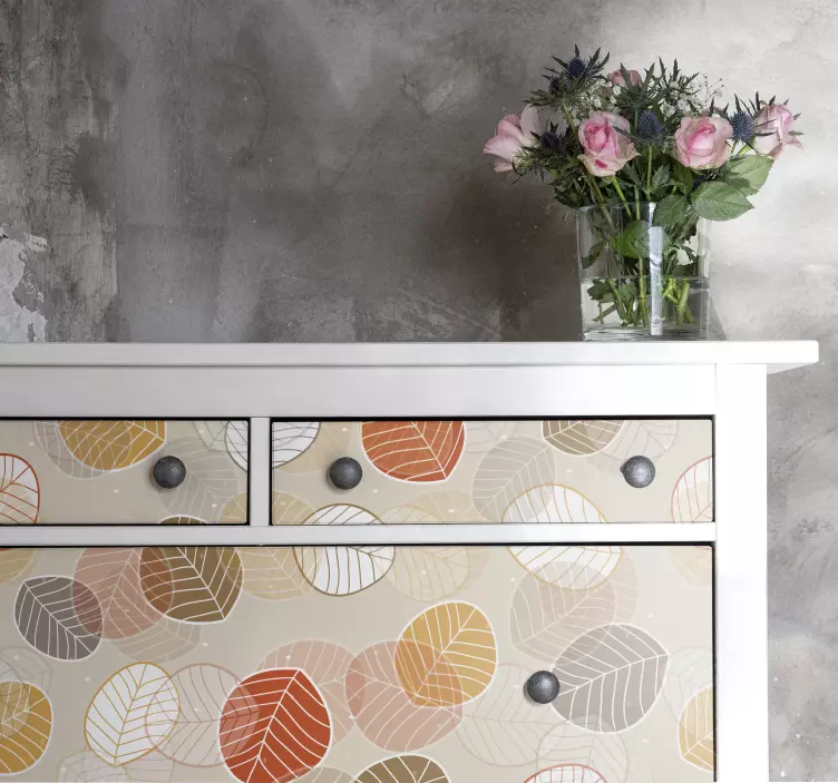 Høstløv møbler klistremerke - Tenstickers