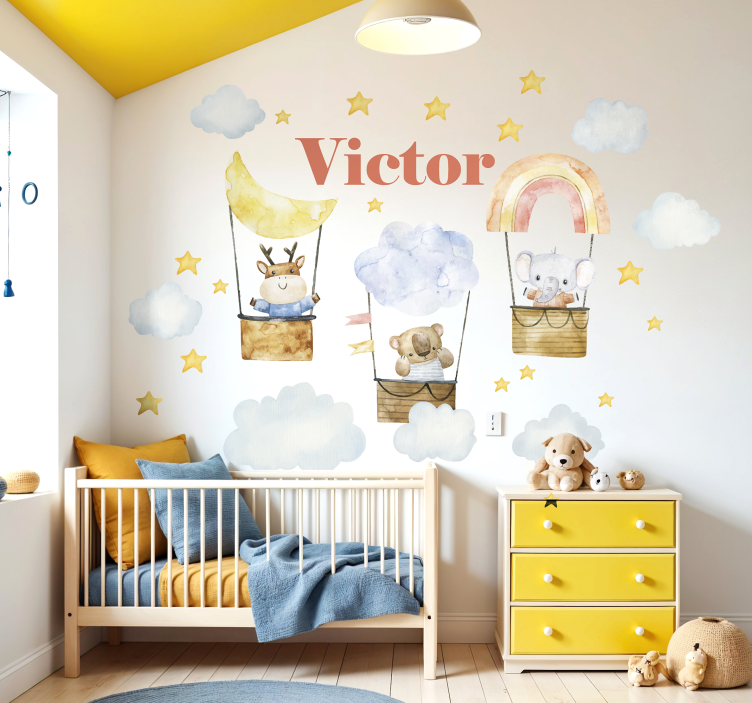 Høytflyvende dyrevenner wallsticker - Tenstickers