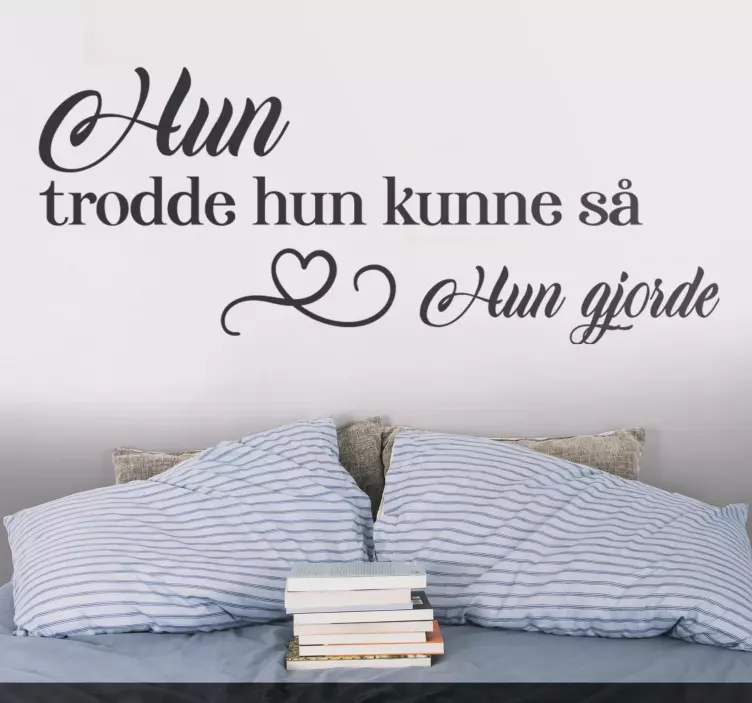 Hun trodde så hun kunne sitere wallstickers - Tenstickers