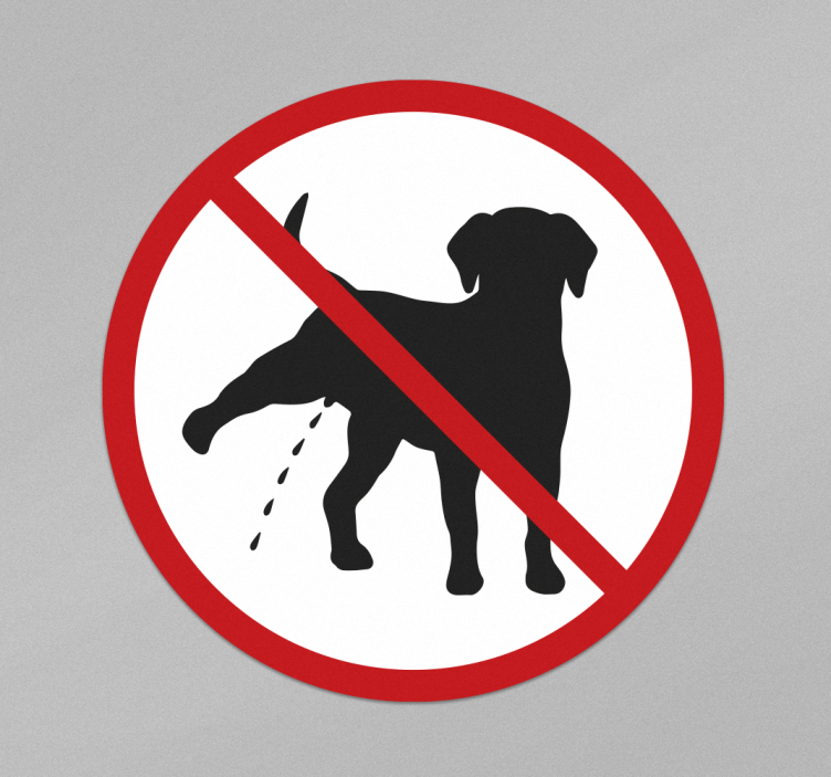 Hundetiss klistremerke dyr - Tenstickers