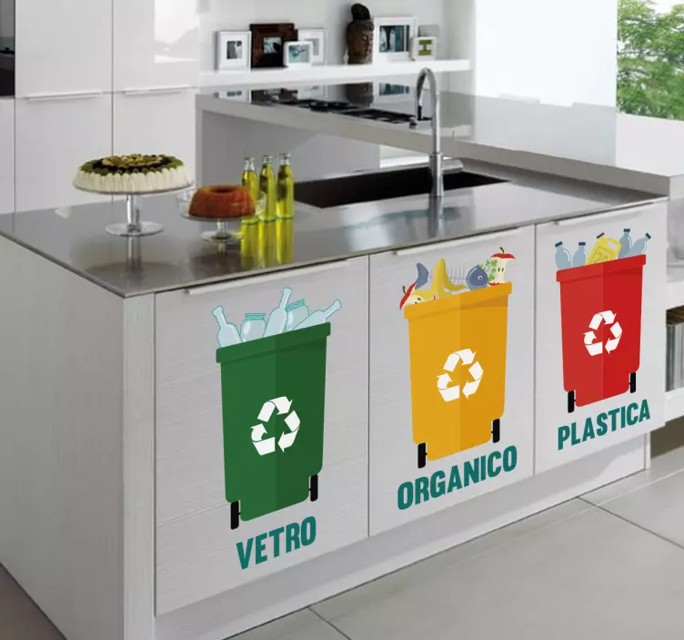 Hus separat møbler klistremerke - Tenstickers