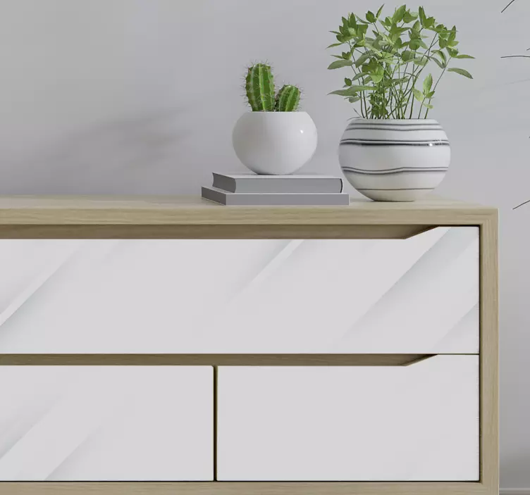 Hvit bakgrunn møbler klistremerke - Tenstickers