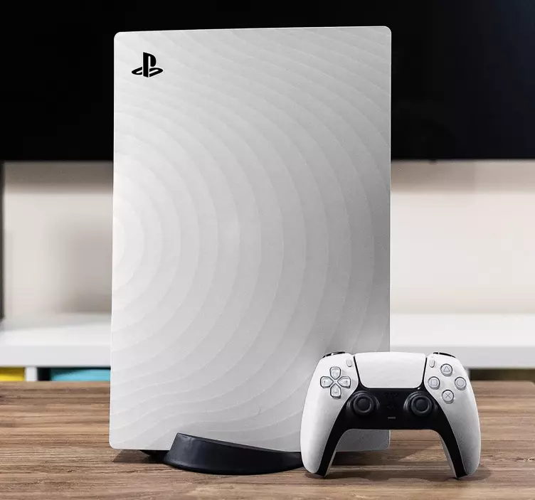 Hvite sirkler ps5 klistremerker - Tenstickers