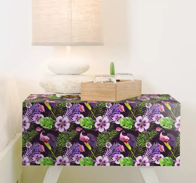 Ikea jungle flora møbel klistremerke - Tenstickers