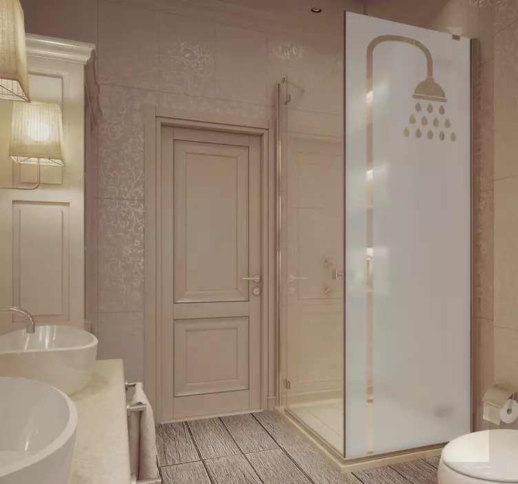 Ikon dusj klistremerke til badet - Tenstickers