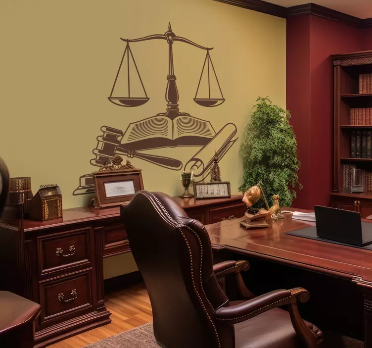 Ikoner for rettferdighet klistremerker lov - Tenstickers