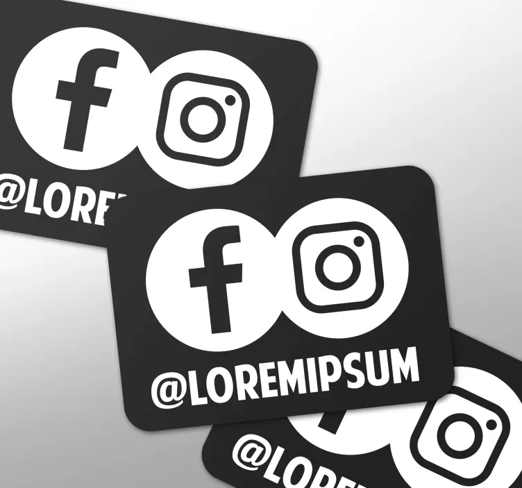 Ikoner for sosiale medier klistremerke dyr - Tenstickers