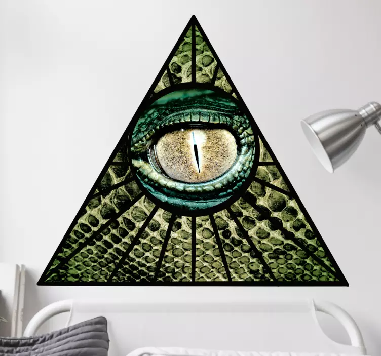Illuminati reptil klistremerke - Tenstickers
