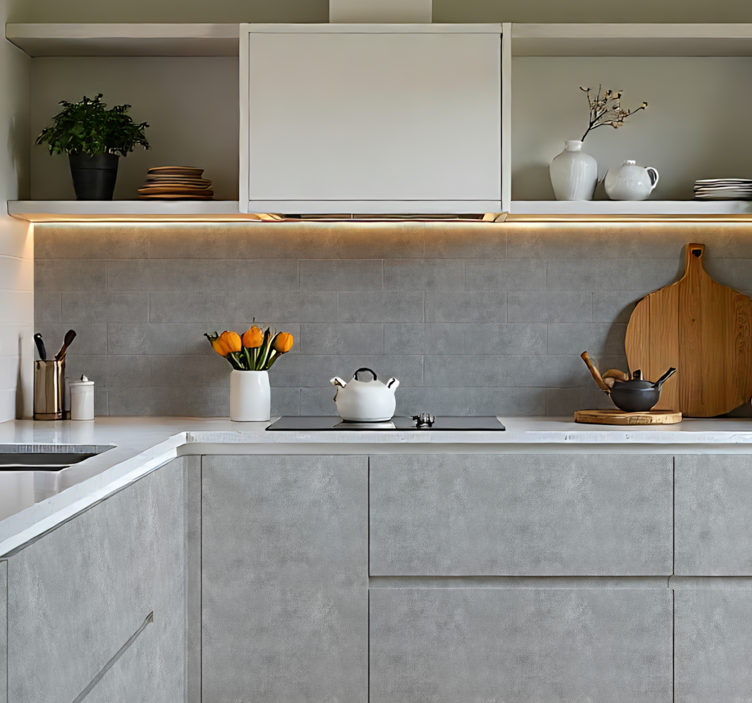 Imitasjon av steineffekt kjøkkenklistremerke - Tenstickers