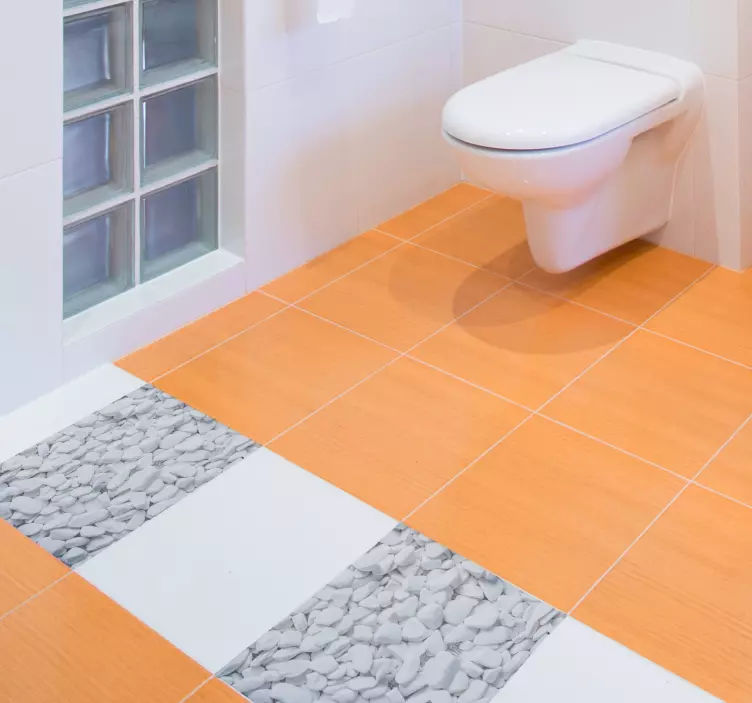 Klistremerke for imitasjon av steingulv - Tenstickers