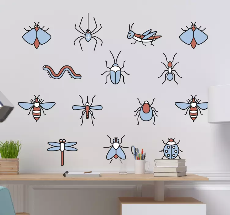 Insekter ark dyr klistremerker - Tenstickers