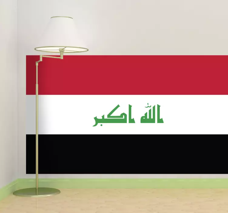 Irak flagg klistremerke - Tenstickers