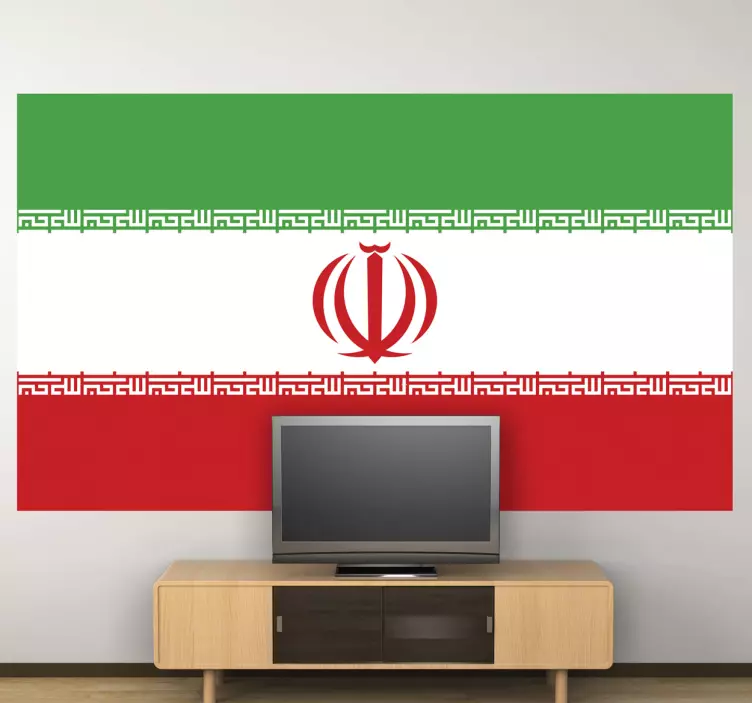Iran flagg klistremerke - Tenstickers